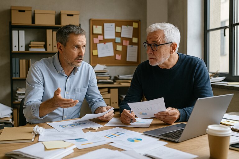 Discussing business growth ideas and IT alignment and strategy
